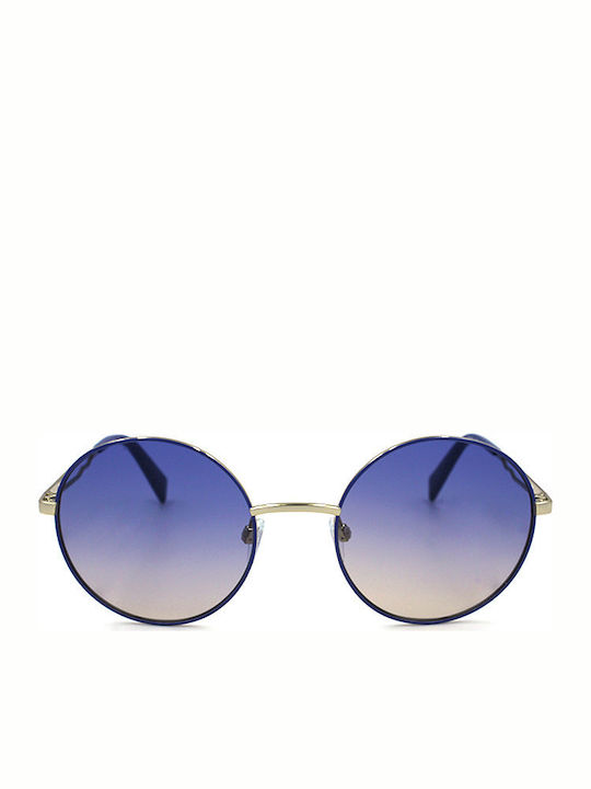 Just Cavalli Women's Sunglasses with Blue Metal Frame and Blue Mirror Lens JC840S 92W