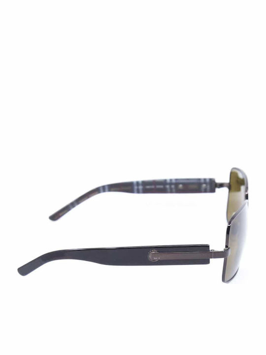 Burberry Women's Sunglasses with Silver Metallic Frame and Green Gradient Lenses BE 3031 1031/73