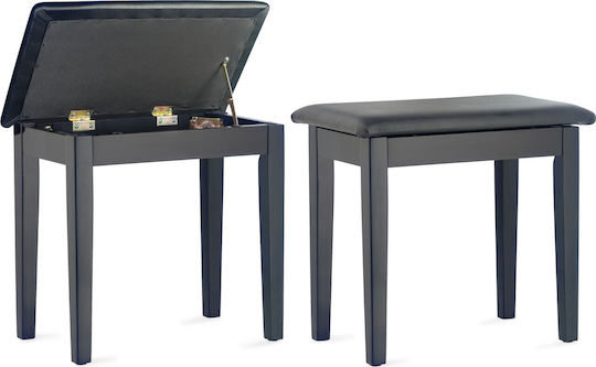 Stagg Stool Piano Matt Black L54xW32xH48cm