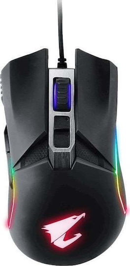 Gigabyte Aorus M5 RGB Gaming Ποντίκι 16000 DPI Μαύρο