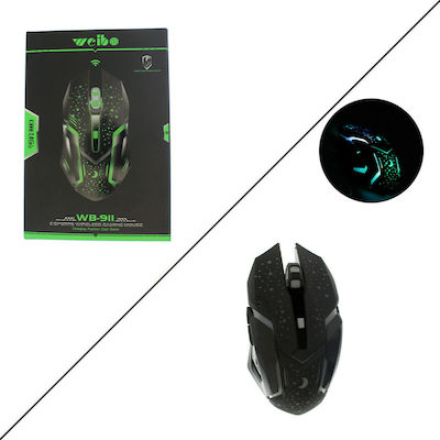 Weibo WB-911 Drahtlos Gaming Gaming Maus 3200 DPI Schwarz