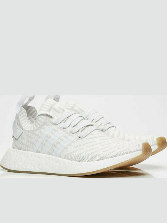 NMD_R2 Primeknit Γυναικεία Sneakers Λευκά