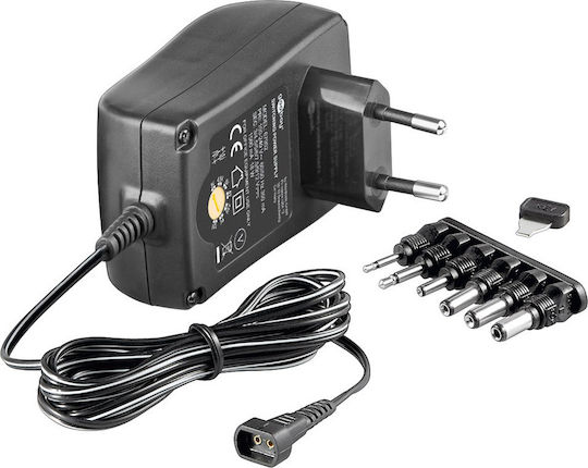 Goobay Universal Τροφοδοτικό Ρυθμιζόμενης Τάσης 12V 1.5A με Ισχύ 18W με σετ βυσμάτων (67952)