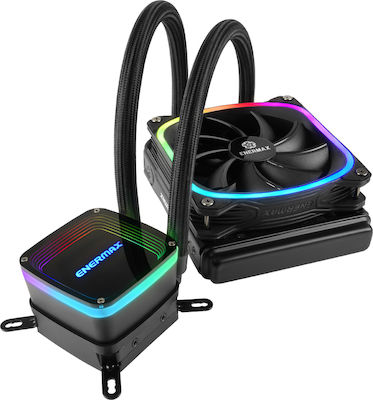 Enermax Aquafusion 120 Wasserkühlung für Prozessor Einzelner Ventilator 120mm für Sockel AM4/AM5/1200/115x mit RGB Beleuchtung