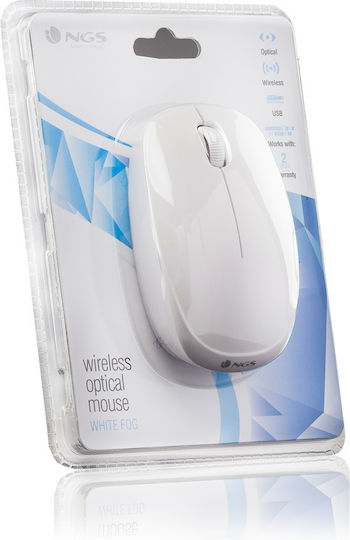 NGS Fog Ασύρματο Mini Ποντίκι Λευκό