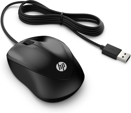 HP 1000 Ενσύρματο Ποντίκι Μαύρο