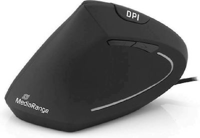 MediaRange MROS231 Magazin online Ergonomic Vertical Mouse pentru Stângaci Negru