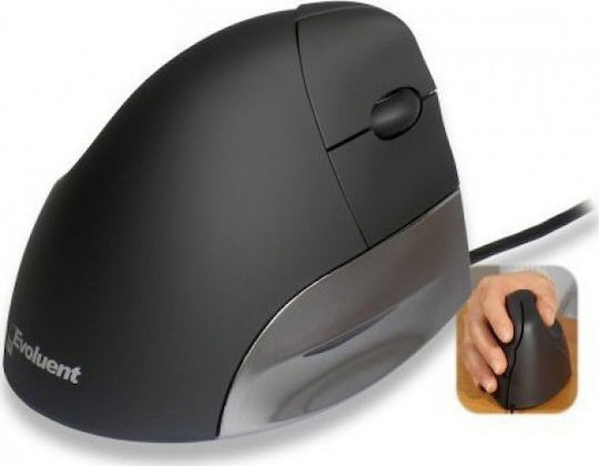 Evoluent VerticalMouse Ενσύρματο Εργονομικό Ποντίκι Γκρι