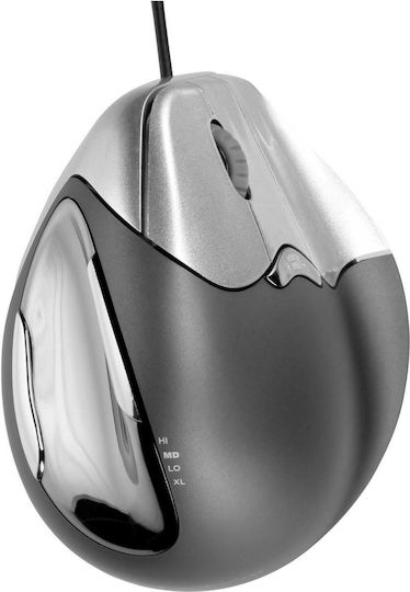 Evoluent VerticalMouse 4 Right Verkabelt Ergonomisch Vertikal Maus Gray