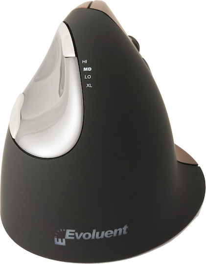 Evoluent VerticalMouse 4 Small Ασύρματο Εργονομικό Ποντίκι Καφέ