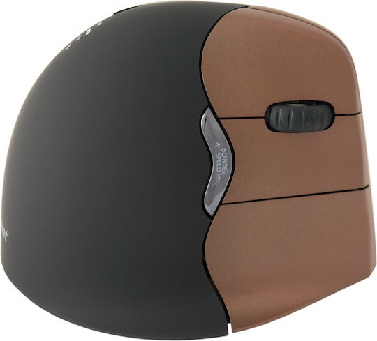 Evoluent VerticalMouse 4 Small Ασύρματο Εργονομικό Ποντίκι Καφέ