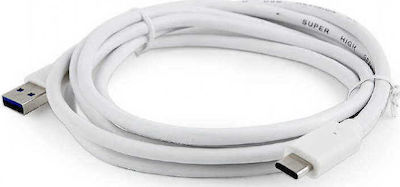Cablexpert Regular USB 3.0 Cable USB-C male - USB-A male Λευκό 1.8m (CCP-USB3-AMCM-6-W)