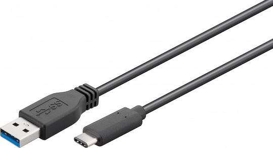 Goobay 67890 USB 3.0 Cable USB-C male - USB-A 15W Black 1m (67890)