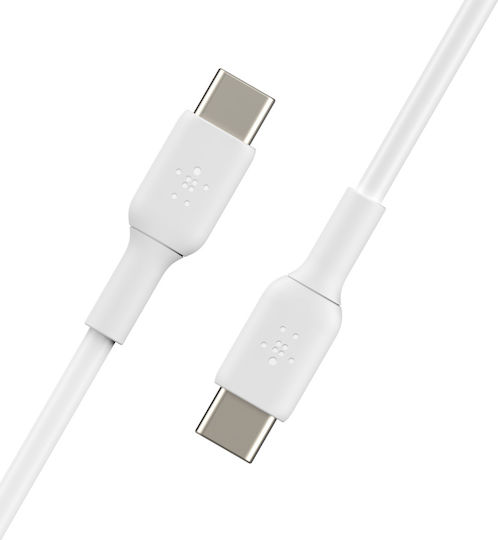 Belkin Boost Charge USB 2.0 Cable USB-C Male - USB-C 60W PD White 1m CAB003BT1MWH