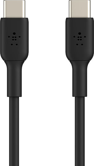 Belkin USB 2.0 Cable USB-C male - USB-C 60W PD Μαύρο 2m CAB003bt2MBK