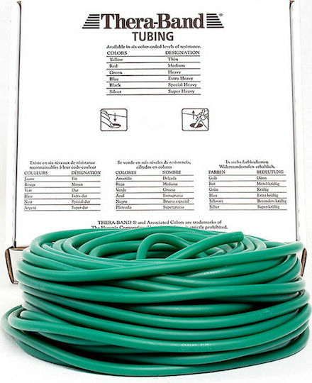 Thera-Band Professional Resistance Tubing Λάστιχο Γυμναστικής Σωληνωτό Σκληρό Πράσινο 30.5m