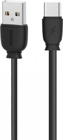 Remax Suji RC-134a USB Typ-C Kabel USB 2.0 Männlich - USB-A Schwarzes 1m