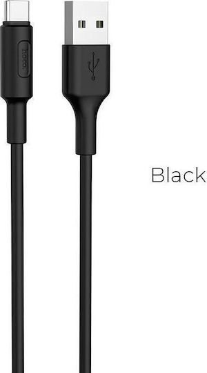 Hoco X25 Soarer USB 2.0 Cable USB-C male - USB-A 10W Black 1m (HOC-X25c-BK)