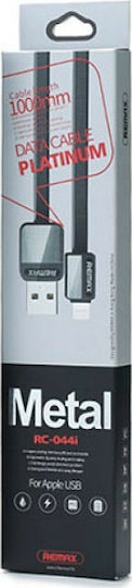 Remax Platinum RC-044a Flat USB 2.0 Cable USB-C male - USB-A Μαύρο 1m