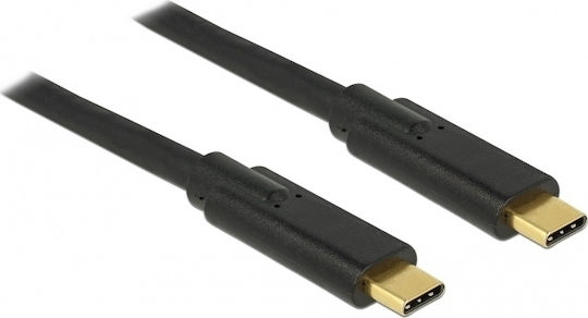 DeLock Cable USB 3.1 Cable USB-C male - USB-C PD Μαύρο 2m 85527