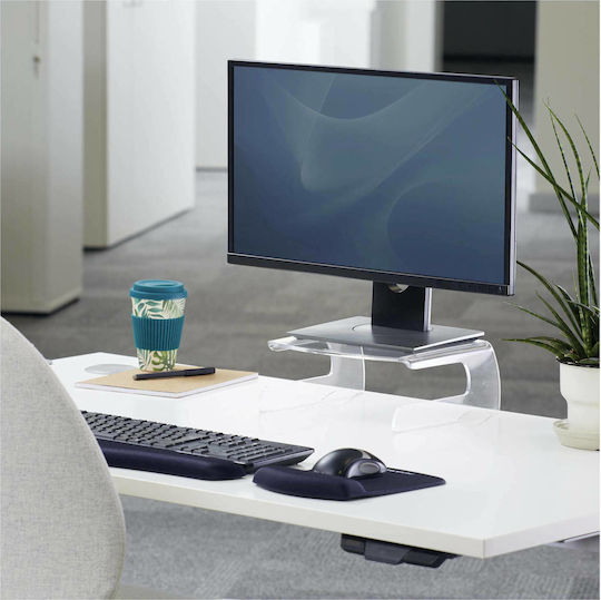 Fellowes Clarity Επιτραπέζια Βάση Οθόνης Ασημί