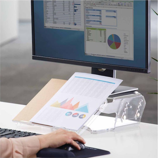Fellowes Clarity Βάση Γραφείου Οθόνης Διάφανη