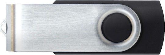 Almond Twister 8GB USB 2.0 Stick Μαύρο