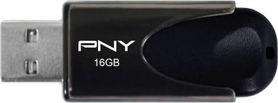 PNY Attaché 4 16GB USB 2.0 Stick Schwarz