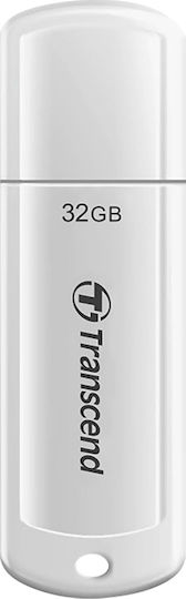 Transcend JetFlash 730 32ГБ USB 3.0 Стик Бял