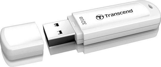 Transcend JetFlash 730 32ГБ USB 3.0 Стик Бял