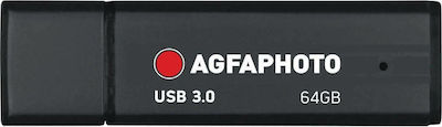 AgfaPhoto 64GB USB 3.0 Stick Schwarz