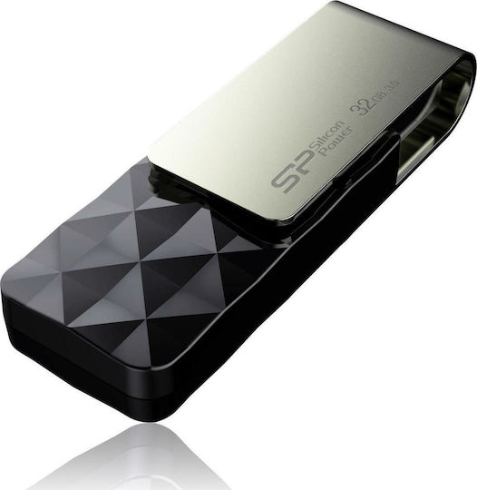 Silicon Power Blaze B30 32GB USB 3.0 Stick Silver