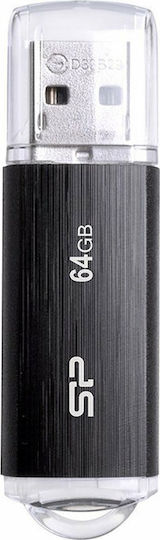 Silicon Power Ultima U02 64GB USB 2.0 Stick Μαύρο