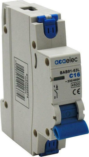 Aca Automatic Circuit Breaker 6A Single-pole AC DY02060489