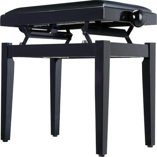 Soundsation Hocker Klavier Verstellbares Schwarz L54xB23xH44.5-53.5cm
