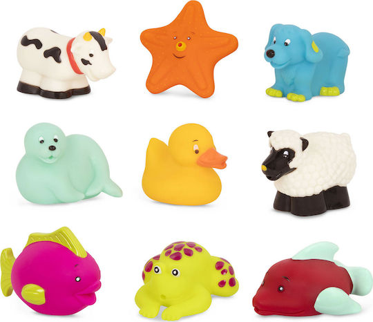 B.Toys Animal Water Μπουγελόφατσες για 10+ Μηνών 9τμχ