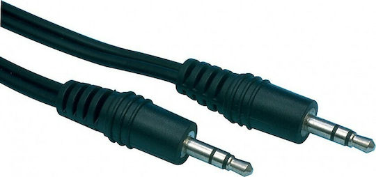 DeDeTech 3,5mm Klinkenkabel 3,5mm Stecker - 3,5mm Stecker Schwarz 5m 18057