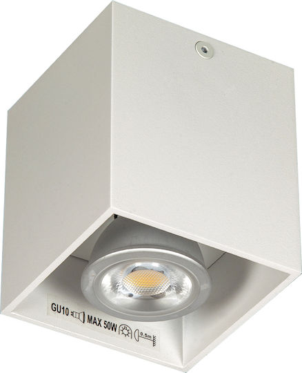 VK Lighting Μονό Σποτ με Ντουί GU10 σε Πορτοκαλί Χρώμα