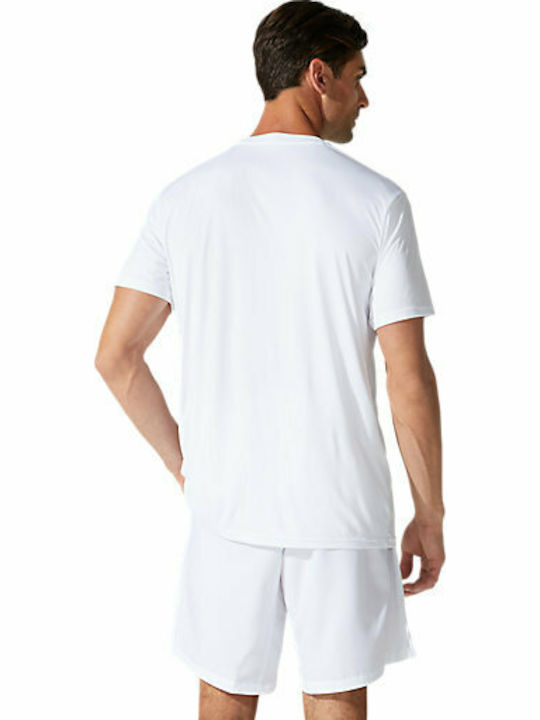 ASICS Court M Spiral Herren Sport T-Shirt Kurzarm Weiß