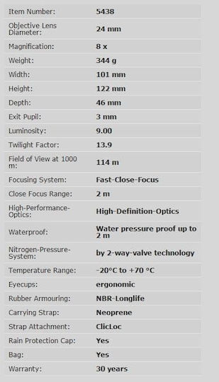 Steiner Binoculars Wildlife XP 8x24mm