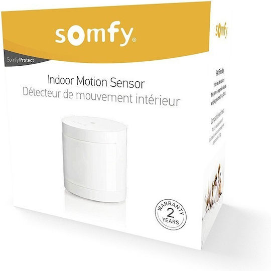 Somfy PET Kabelloser Bewegungssensor Überwachung 130° Erkennungswinkel 7m Reichweite
