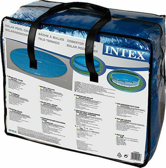 Intex Ηλιακό Προστατευτικό Κάλυμμα Πισίνας Στρογγυλό Διαμέτρου 305εκ. Μπλε