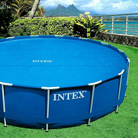 Intex Ηλιακό Προστατευτικό Κάλυμμα Πισίνας Στρογγυλό Διαμέτρου 305εκ. Μπλε