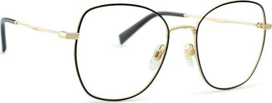 Levi's Damen Metallisches Brillengestell Schwarz LV5023 807