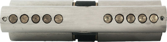 Hugo Locks Κύλινδρος Κλειδαριάς Ασφαλείας GR2S 70mm (35-35) με 3 Κλειδιά Χρυσός