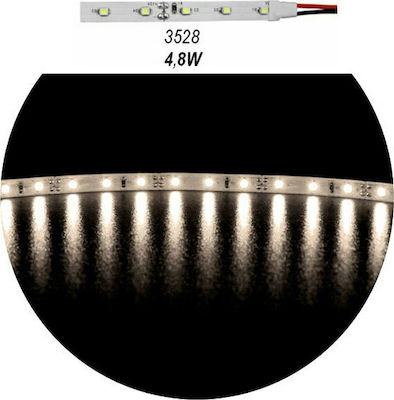 Adeleq LED Streifen Versorgung 12V mit Warmes Weiß Licht Länge 5m und 60 LED pro Meter SMD3528