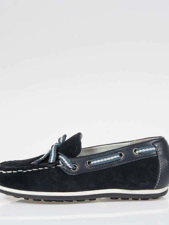 Mayoral Boys Suede Moccasins with Laces Blue