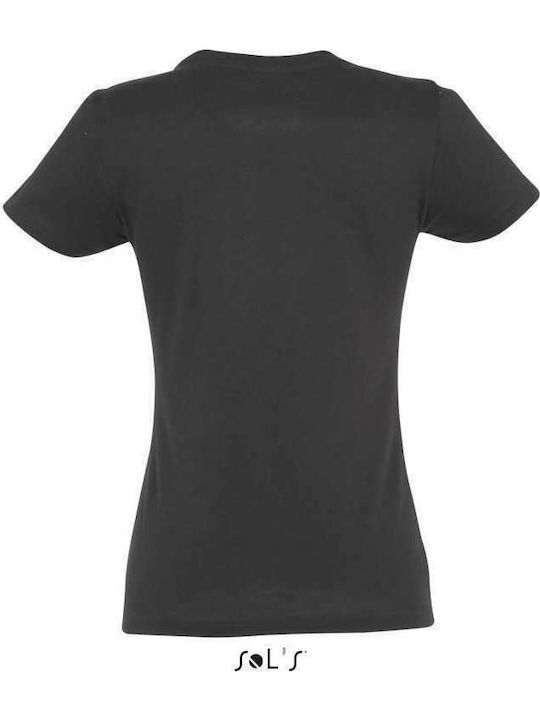 Sol's Imperial Γυναικείο Διαφημιστικό T-shirt Κοντομάνικο Dark Grey