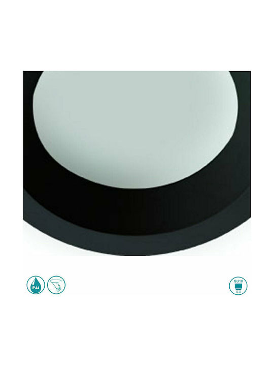 Viokef Yan Outdoor Ceiling Spot GU10 in Black Color 4151201