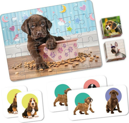 Board Game Edukit 4 in 1 Puppies for 1+ Players 3+ Years Old (EN) Clementoni